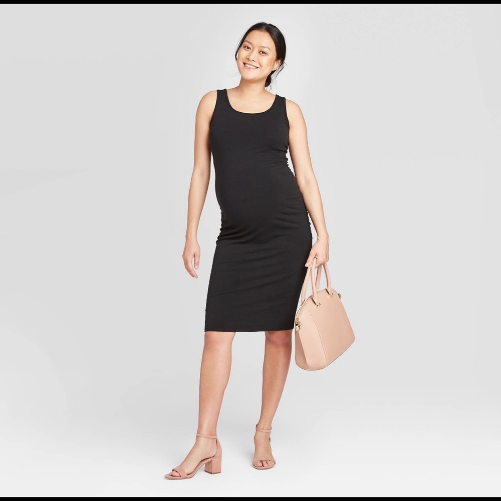 Black maternity dress